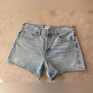 Agolde Parker Long Denim Shorts